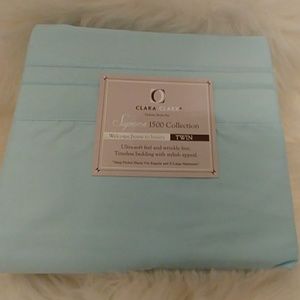 Clara Clark Supreme 1500 Tiffany Blue Twin Sheet
